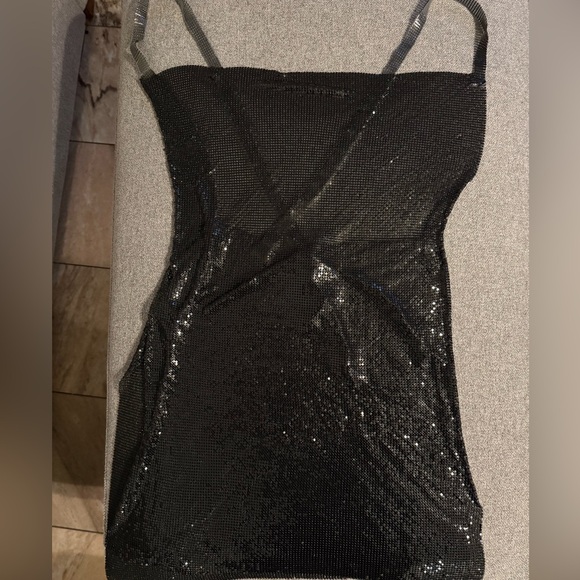 FINESSE Sequins black mini Dress - Picture 4 of 11